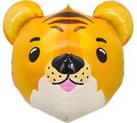 Ballon en plastique animal, tête de tigre env. 60*52 cm