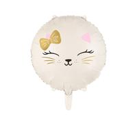 Ballon en plastique chat 35cm blanc