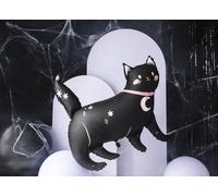 Ballon en plastique chat noir 81x80cm noir