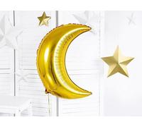 Ballon en plastique Lune 60cm or