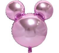 Ballon en plastique Mouse, Mouse, rose, env. 45 cm, à gonfler à l'air