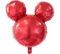 Ballon en plastique Mouse, Mouse, rouge, env. 45 cm, à gonfler à l'air