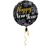 Ballon en plastique Nouvel An Happy New Year 45cm