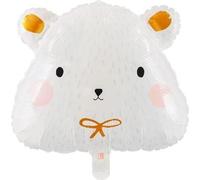 Ballon en plastique Ours polaire 51x45 cm blanc