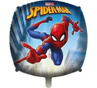 Ballon en plastique - Spiderman, carré, avec poids, 46 cm