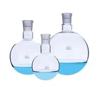 Ballon en verre pour laboratoire, 5 10 25 50 100 150 250 500 1000 ml 14/23 19/26 29/32 Ballon à fond rond à col unique Ballon d'ébullition(100ml 19 26)