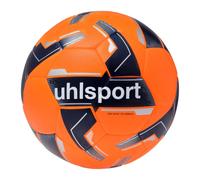 Uhlsport 290 Ultra Lite Addglue Junior Ballon de Football pour Enfants Jeu et entraînement, Taille 4, Football Enfants, Orange Fluo/Bleu Marine