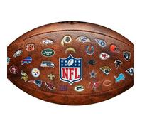 Ballon enfant Wilson NFL Throwback 32 Team Logo - marron - TU