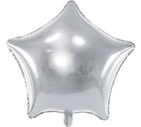 Ballon étoile en aluminium, 48cm, étoile argentée