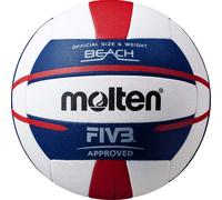 Molten Ballon de beach-volley COMPETITION V5B5000 Homologué FIVB PU Taille officielle Blanc