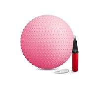 Hop-Sport Ballon Fitness 65 cm, Ballon de Gymnastique avec pompe incluse, Ballon d’Exercices HS-065GB robuste et antidérapant pour Gymnastique, Fitness et Yoga, Rose Rose G