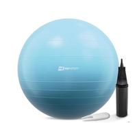 Ballon de Fitness 65 cm HS-R065YB avec Pompe à air, Anti-éclatement, Ballon de Gymnastique Antidérapant pour Yoga, Pilates et Renforcement