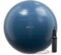 Ballon Fitness 85 cm Pompe, Anti-éclatement, Ballon de Gymnastique, Balle d’Exercice Antidérapant de Yoga, Pilates, Max 100kg, Bleu