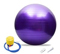 Ballon Fitness Yoga Pilates, 45-95cm, Entraînement Physiothérapie D'accouchement, Gymnastique Anti-éclatement, Pompe Air Cadeau à La Maison (95cm/37.40in, Purple)