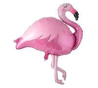 Ballon Flamant Rose Grand, Ballons de Flamingo, Ballons Tropicaux Hawaïens en Aluminium Convient pour Fête à la Piscine, Anniversaire à la Plage