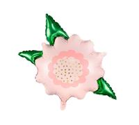 Ballon fleurs géante rose 56 cm