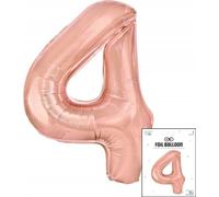 Ballon Fool Digital 4 Rose Gold Pour Fête D'anniversaire 40Cm