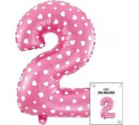 Ballon Fool Digital Digital 2 Pink In Line For Birthday 40Cm