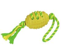 Ballon Foot Et Corde Pvc/Coton Vert-Jaune 42 Cm