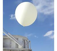 Ballon géant blanc pour enquête météorologique, décoration de fête, jouets de divertissement (183 cm)