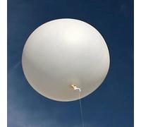 Ballon géant blanc pour enquête météorologique, décoration de fête, jouets de divertissement (243 cm)