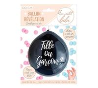 Ballon géant Confettis Baby Shower Révélation 1m