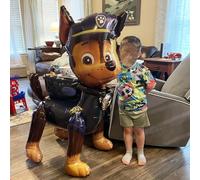 Ballon géant de 45 pouces de Chase de la Pat' Patrouille, ballon en aluminium pour enfants, garçons, décoration de fête d'anniversaire, fournitures sur le thème de la Pat' Patrouille set - 8pcs