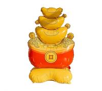 Ballon géant debout Dieu de la richesse pour décoration de l'année lunaire chinoise, ballons en aluminium « Happy 2026 » pour décoration de festival de printemps