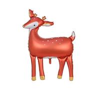 PartyDeco - Ballon géant en aluminium biche 80 x 105 cm - Marron - Taille unique