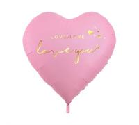 Ballon géant en aluminium en forme de cœur de 160 cm pour décoration de Saint-Valentin, mariage, anniversaire, demande en mariage (rose clair)