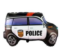 Ballon géant en aluminium pour fête d'anniversaire d'enfant Motif voiture de police Taille XL