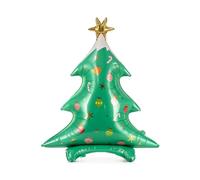 Ballon géant en aluminium sapin de noël 78 x 94 cm - Vert - Taille Unique
