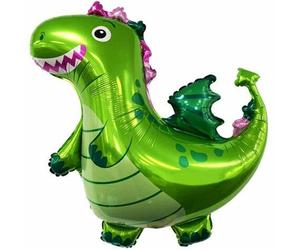 Ballon géant en aluminium super forme de dragon vert XL 91,4 cm