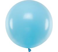 Ballon géant en latex, bleu, bleu clair pastel, 60cm, 1pc.