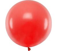 Ballon géant en latex, rouge, rouge coquelicot pastel, 60cm, 1pc