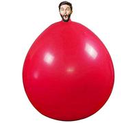 Ballon géant humain de 72 pouces d'escalade ronde en latex épais pour les événements d'anniversaire de mariage (rouge)