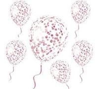 ballon géant latex à confettis 1m or rose - sud trading cd7669-ror Rose G