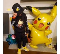 Ballon géant Pikachu en aluminium, 132cm, décoration de fête à thème Pokemon pour enfants, anniversaire, réception-cadeau pour bébé RUBIS