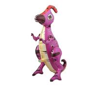 Ballon gonflable 3D dinosaure rose - 66 x 60 cm - Avec jambes mobiles - Idéal pour les anniversaires d'enfants, les fêtes, la décoration, les cadeaux, les filles, les garçons et les amateurs de