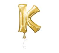 Ballon gonflable à lettres or 86 cm