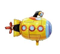 Ballon gonflable avec motif de véhicule, design sous-marin, env. 73 x 95 cm, parfait pour les anniversaires d'enfants, les fêtes, les décorations, le remplissage à l'hélium ou à l'air, durable et