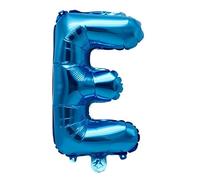 Ballon gonflable bleu de 100 cm Lettre E à gonfler à l'hélium