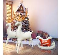 Ballon Gonflable Cerf, SilverChry Ballon Helium Cerf, Arche Noel Decoration, Décoration de Noël (3B)