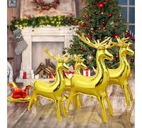 Ballon Gonflable Cerf, SilverChry Ballon Helium Cerf, Ballon Noel Decoration, Arche Ballon Noel, Décoration de Noël Ballon(5)