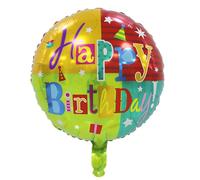 Ballon gonflable coloré rond de 45 cm, pour anniversaire, mariage, Nouvel An, réutilisable à air ou à l'hélium, fermeture automatique, cadeau de fête