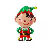 Ballon Gonflable de Noël Kopper-24 - Elfe, Père Noël XL, Arbre, env. 59 x 98,5 cm - Hélium, Décoration de Fête