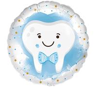 Ballon gonflable de qualité supérieure - Ballon gonflable Mr Tooth - Uni - 45 cm - Convient à l'hélium - Décoration de fête Riethmüller