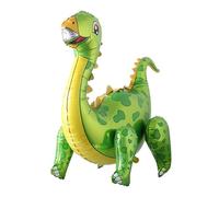 Ballon gonflable dinosaure 3D, taille 57,5 x 92 cm, vert, jambes mobiles, idéal pour les anniversaires d'enfants, les fêtes dinosaures, la décoration, les cadeaux, design animal amusant, durable,