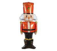 Ballon gonflable en forme de casse-noisette - 106 x 45 cm - Figurine de ballon gonflable - Sur pied - Décoration de Noël pour fête, fête, enfants, décoration de chambre d'hiver, décoration de table