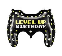 Ballon gonflable en forme de manette de jeu, 60 x 45 cm, ballon de jeu, à l'hélium ou à l'air, ballon en aluminium noir en forme de tapis de jeu, 72 cm, ballon de jeu, en aluminium, décoration